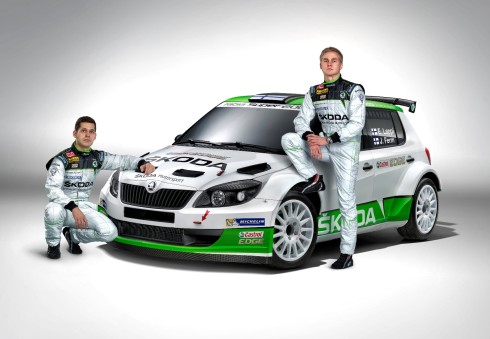 SKODA ATTAQUE LE CHAMPIONNAT ERC 2014 ET PREPARE L'AVENIR 1 140127 SKODA CREW_fin_1