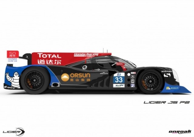 Premiers tours de roues pour la Ligier JS P2 – HPD – Michelin N°33 2 Ligier JS P2 HPD Michelin (1)