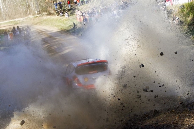 Hyundai Shell World Rally Team décroche une sixieme place pour ses debuts au Rallye d Australie 6 Thierry_Neuville_Rally_Australia_i20WRC_1