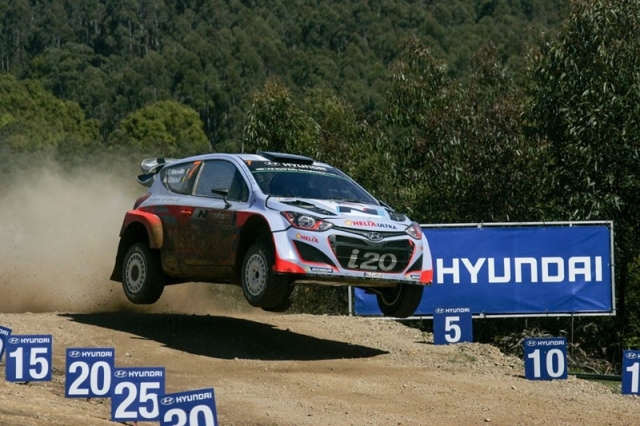 Hyundai Shell World Rally Team décroche une sixieme place pour ses debuts au Rallye d Australie 3 Thierry_Neuville_Rally_Australia_i20WRC_5