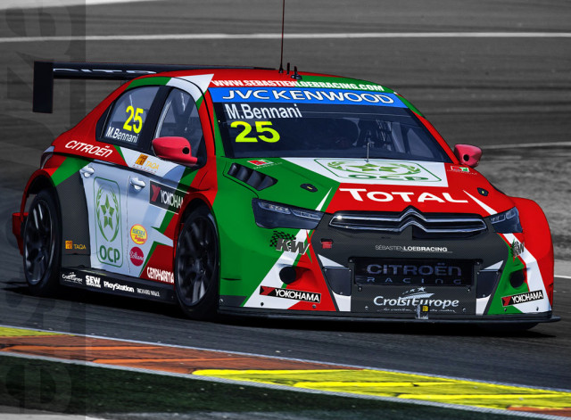 Preparation positive pour Mehdi Bennani et Sebastien Loeb Racing 2 2015_WTCC_DecoMehdiBennani