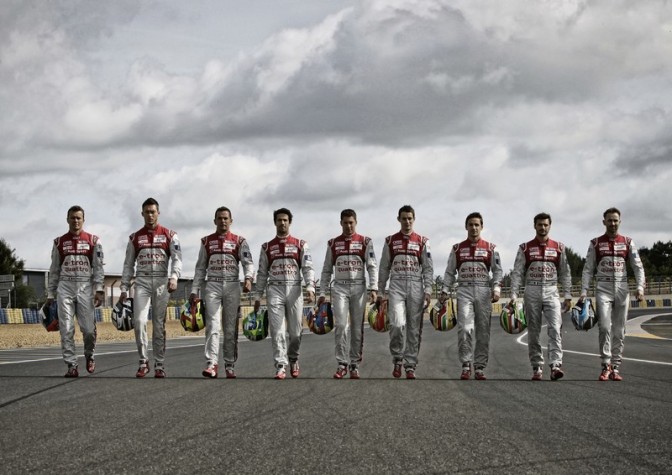 AUDI VISE UNE 14 EME VICTOIRE AU MANS 5 Test day 2015 1 e1434097507137