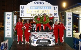 LE TOUQUET 2016 : CITROEN RACING TROPHY RESULTATS 1 44 ASTIER Loic DECLERCK Loic Citroën DS3 R R1 Ambiance Portrait PODIUM R1 during the 2016 French rally championship, rallye du Touquet from March 17 to 19 at Le Touquet, France - Photo Gregory Lenormand / DPPI