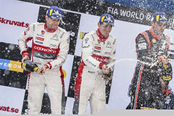 Sweden Rally 2018 podium