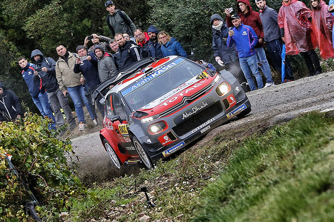 WRC Catalogne Latvala a pris la tête du Rallye hier 5 Citroen C3 WRC cov