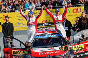 WRC Rallye de Catalogne Loeb s'impose 1 Citroen et Loeb remporte le Rallye 2