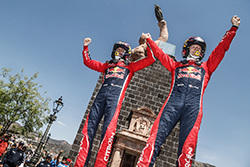 Rallye du Mexique podium 3
