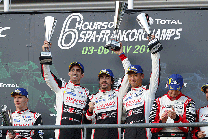 LA TOYOTA N° 8 REMPORTE LES 6 HEURES DE SPA 5 TGR 0048