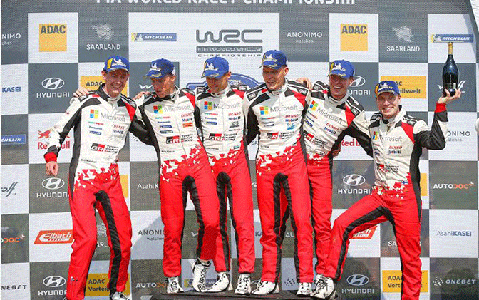 OTT TANACK REMPORTE LE RALLYE D'ALLEMAGNE 10 Podium Allemagne