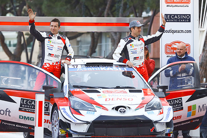 DOUBLE TOYOTA AU MONTE-CARLO 2020 2 Sébastien Ogier Julien Ingrassiajpg