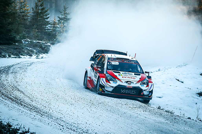 RALLYE DE SUEDE ETAPE 1 EVANS EN TETE 1 Car 33 Elfyn Evans Scott Martin