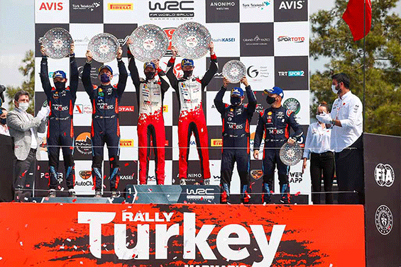 Turquie podium