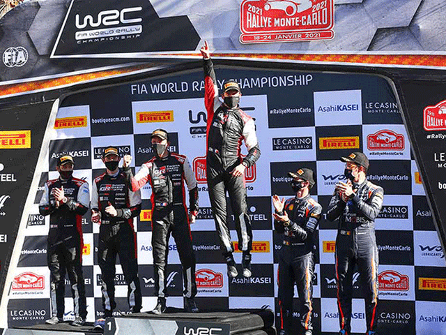 WRC MONTE-CARLO 2021 ET DE HUIT POUR SEBASTIEN OGIER 4 Podium Monte Carlo cov