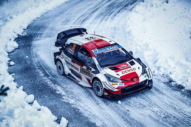 WRC MONTE-CARLO 2021 ET DE HUIT POUR SEBASTIEN OGIER 3 Voiture 33 Elfyn Evans Scott Martin