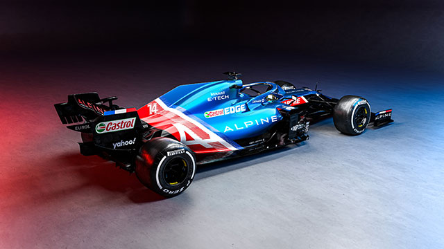 ALPINE F1 TEAM 2021 L'A521 AUX COULEURS HISTORIQUES D'ALPINE 2 Alpine A521