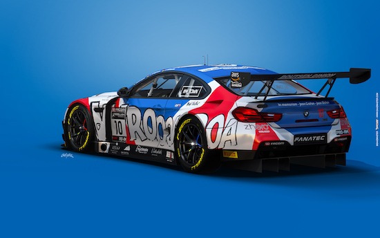 LA BMW M6 GT3 DU TEAM BOUTSEN AUX COULEURS DE MICHEL VAILLANT 3 Bmw GT3 Boutsen Ginion Racing