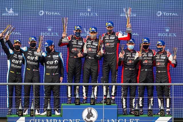 UN PREMIER PODIUM HISTORIQUE POUR ALPINE DANS LA CATEGORIE HYPERCAR 2 Podium Alpine