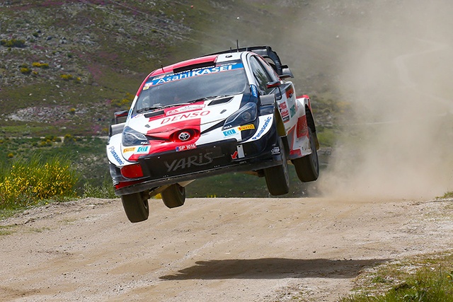 ELFYN EVANS (TOYOTA)PREND LA TETE DU RALLYE DU PORTUGAL 2 WRC Portugal -(Elfyn-Evans,-Scott-Martin)