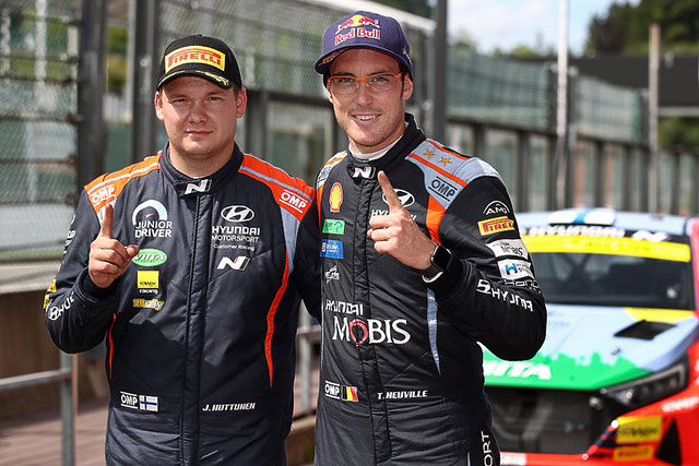 WRC YPRES RALLY BELGIUM 2021 THIERRY NEUVILLE OFFRE LA VICTOIRE A HYUNDAI 2 Thierry Neuville Jari Huttunen