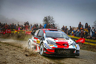 WRC RALLYE D'ESPAGNE THIERRY NEUVILLE CREUSE L'ECART SUR LES DEUX TOYOTA 1 Rallye d'espagne Voiture-33-(Elfyn-Evans,-Scott-Martin)