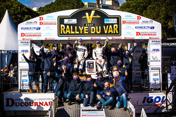 RALLYE DU VAR VICTOIRE DE NICOLAS CIAMIN ET YANNICK ROCHE 2 Podium rallye du Var