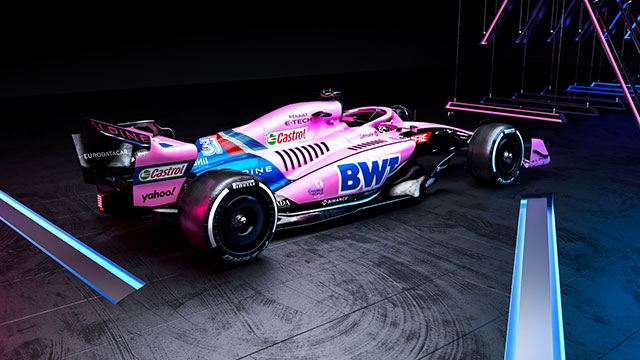 BWT ALPINE F1 TEAM DEVOILE SA NOUVELLE MONOPLACE A522 POUR LA SAISON 2022 5 2022 BWT Alpine F1 Team lancement de saison A522 Rose