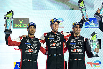 1000 MILES DE SEBRING : LA TOYOTA GAZOO RACING N° 8 SUR LE PODIUM 1 Podium-Sebring-Toyota