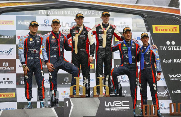 VICTOIRE EPIQUE POUR KALLE ROVENPERA (TOYOTA) AU RALLYE DE CROATIE 5 WRC Croatie podium