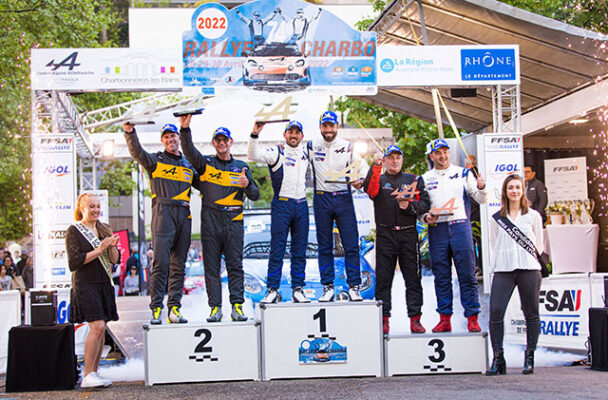 TROPHEE ALPINE ELF RALLY: RHÔNE-CHARBONNIÈRES CYRIL RAYMOND REMPORTE L'EPREUVE 3 Rallye-Rhone-Charbonnières-podium