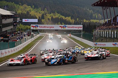 WEC SPA: ALPINE SECOND CONSERVE LA TETE DU CHAMPIONNAT DU MONDE 1 WEC-Spa-départ