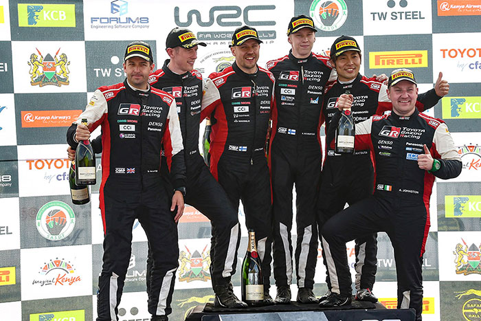 Safari Rally Kenya Podium