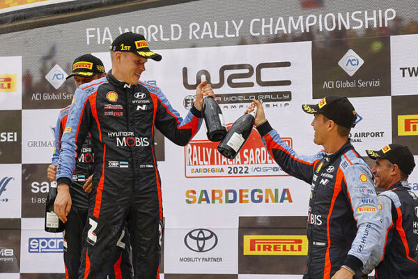 OTT TANACK (HYUNDAI) REMPORTE LE RALLYE DE SARDAIGNE 1 Rallye de Sardaigne 2022 podium