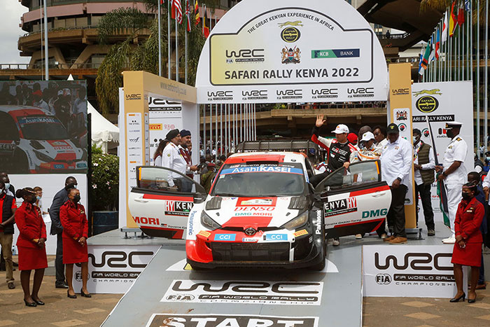 SAFARI RALLY KENYA 2022 OGIER PREND LA TÊTE POUR 0.6 SECONDES 1 Safari Rally Kenya Voiture-1-(Sébastien-Ogier,-Benjamin-Veillas)