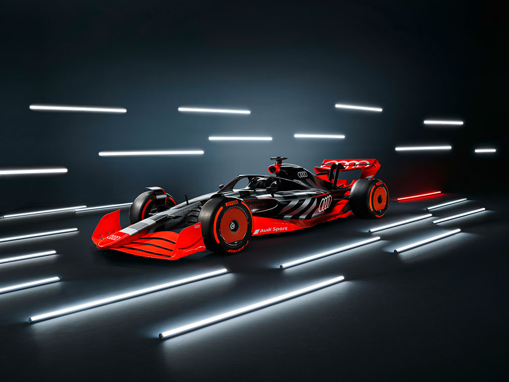 Showcar avec livrée de lancement Audi F1