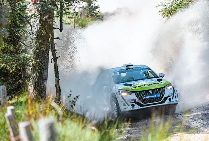 RALLYE TERRE DE LOZERE VICTOIRE DE GANY 208 RALLYE 4