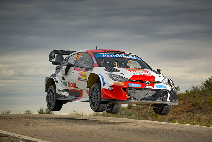 OGIER (TOYOTA) VIRE EN TETE DE LA PREMIERE JOURNEE EN ESPAGNE 2 Voiture-69-(Kalle-Rovanperä,-Jonne-Halttunen)