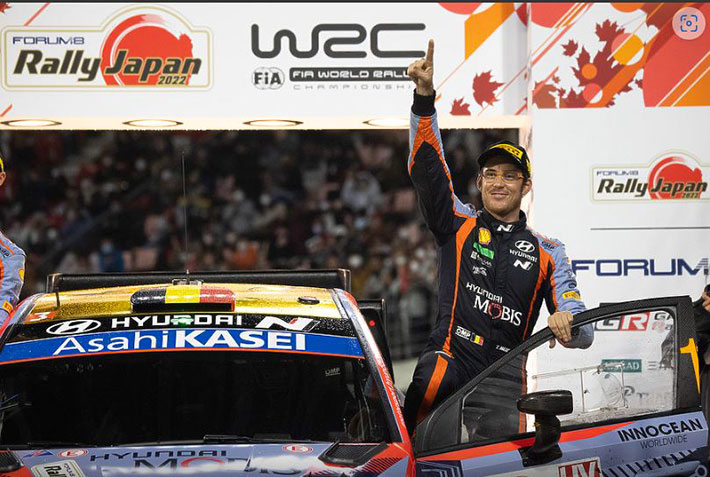 RALLYE DU JAPON : THIERRY NEUVILLE S'ADJUGE LA PREMIERE MARCHE DU PODIUM 1 Rallye du Japon Thierry Neuville
