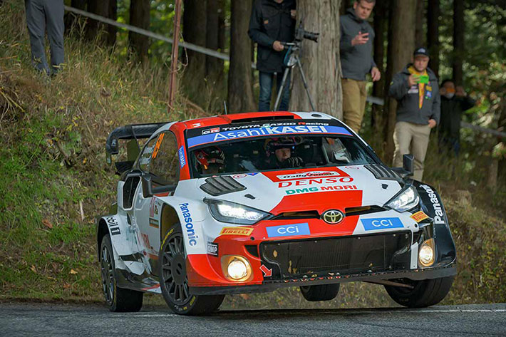 RALLYE DU JAPON : THIERRY NEUVILLE S'ADJUGE LA PREMIERE MARCHE DU PODIUM 4 Voiture-69-(Kalle-Rovanperä,-Jonne-Halttunen)