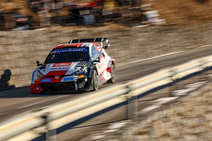 ROVANPERA REMPORTE SA PREMIERE VICTOIRE D'ETAPE (ES 8) 1 SEBASTIEN OGIER mONTE6cARLO 2023