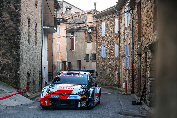 SEBASTIEN OGIER TOUJOURS LEADER AU SOIR DE LA TROISIEME ETAPE DU RALLYE DE MONTE-CARLO 2 WRC Monte-Carlo 2023 Voiture-69-(Kalle-Rovanperä,-Jonne-Halttunen)