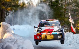 RALLYE DE SUEDE DAY 1 K. ROVANPERA LEADER DEVANT O. TANACK