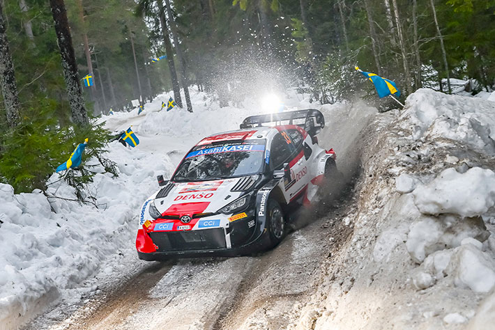 RALLYE DE SUEDE DAY 1 K. ROVANPERA LEADER DEVANT O. TANACK 2 Rallye de Suède 2023 Voiture-33-(Elfyn-Evans,-Scott-Martin)