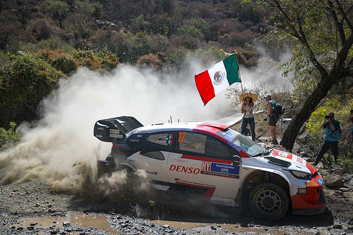 OTT TANAK PREND LA TETE DU RALLYE DU MEXIQUE 3 Rallye du Mexique 2023 Voiture-17-(Sébastien-Ogier,-Vincent-Landais)