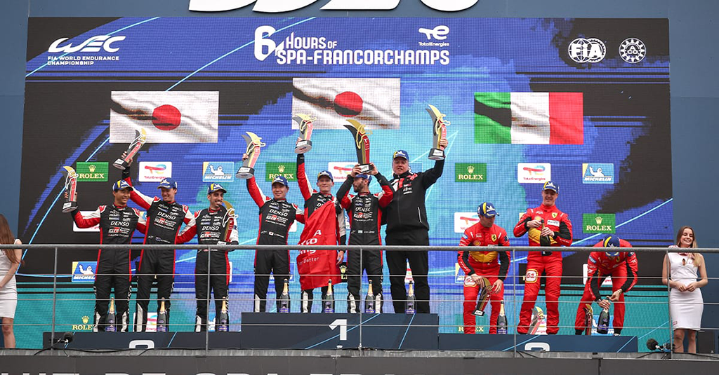 6 HEURES DE SPA: SPECTACULAIRE DOUBLE TOYOTA 2 Podium 6h de Spa