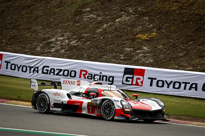6 HEURES DE SPA: SPECTACULAIRE DOUBLE TOYOTA 3 Toyota GR 10 n° 7Spa
