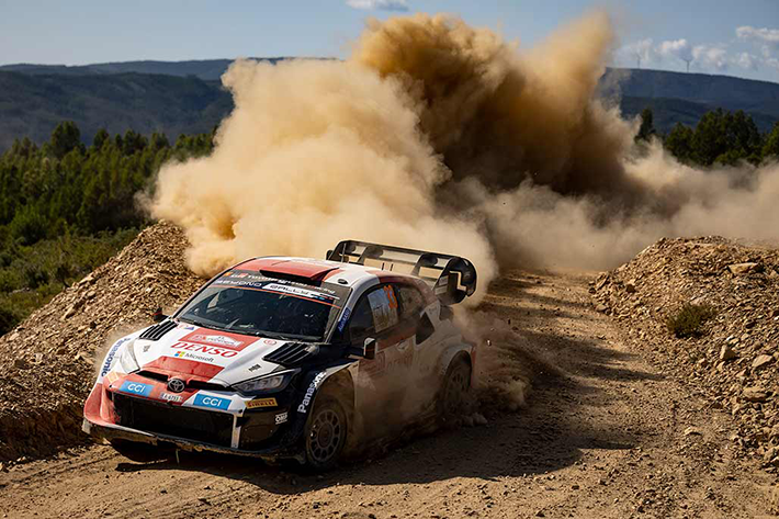 ROVANPERA PREND LA TETE DU RALLYE DU PORTUGAL 2 Voiture 33 (Elfyn Evans, Scott Martin)