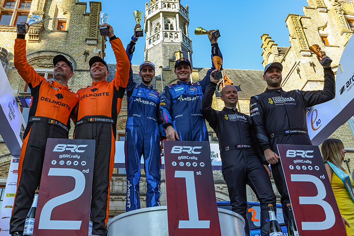 PREMIERE VICTOIRE A L'ARDECA RALLY D'YPRES POUR ADRIEN FOURMAUX 1 Ardeca Ypes Rallye podium