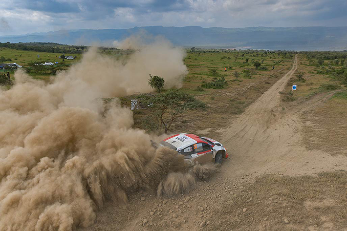 SAFARI RALLY 2023 CARTON PLEIN POUR TOYOTA GAZOO RACING 3 Voiture 33 (Elfyn Evans, Scott Martin)