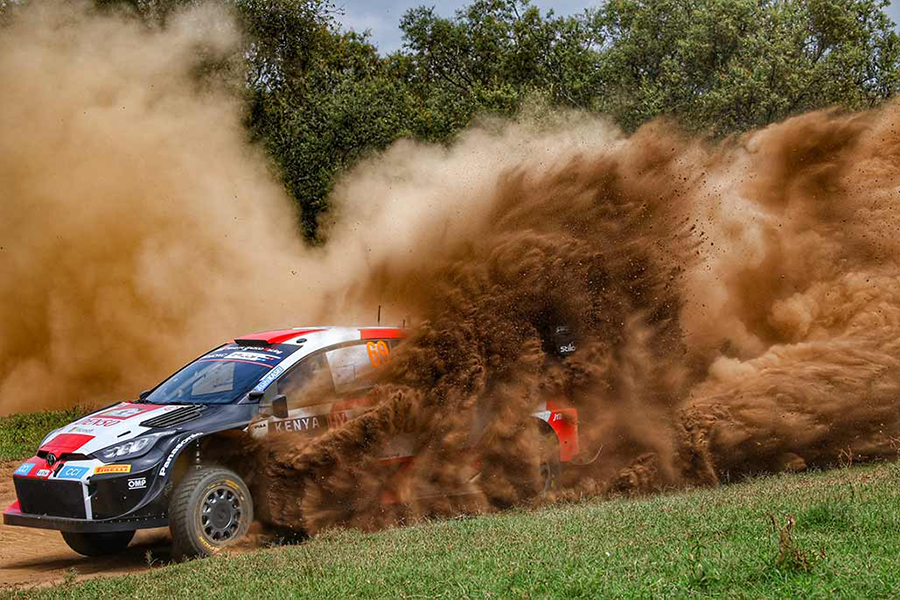 SAFARI RALLY TOYOTA GAZOO RACING MENE LE BAL: OGIER LEADER 5 Voiture 69 (Kalle Rovanperä, Jonne Halttunen)