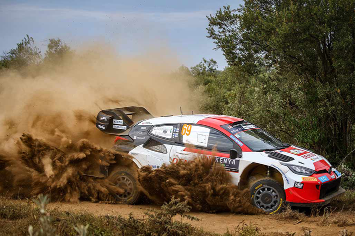 SAFARI RALLY 2023 CARTON PLEIN POUR TOYOTA GAZOO RACING 2 Voiture 69 (Kalle Rovanperä, Jonne Halttunen)